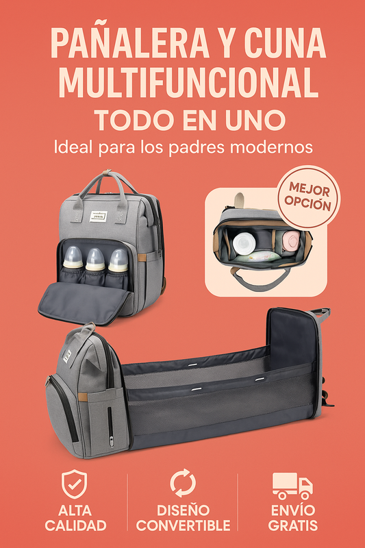 Mochila Pañalera | Olvídate de cargar de más
